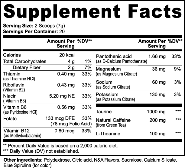 2 Pack - Energy Powder (Cotton Candy)